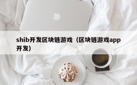shib开发区块链游戏（区块链游戏app开发）